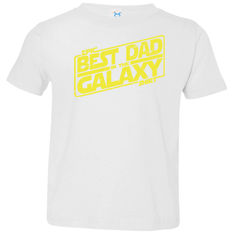 T-Shirts White / 2T Best Dad in the Galaxy Toddler Premium T-Shirt