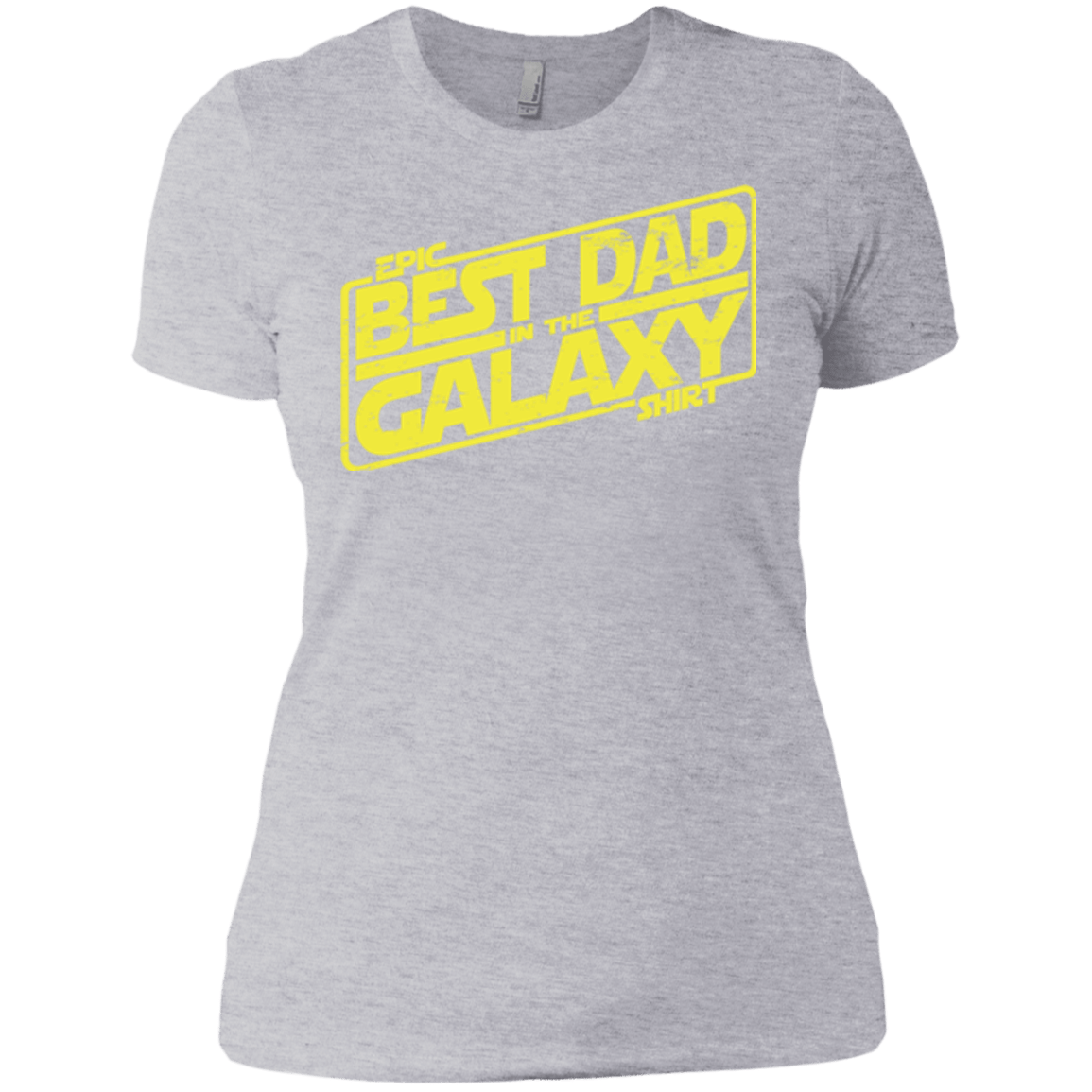 T-Shirts Heather Grey / X-Small Best Dad in the Galaxy Women's Premium T-Shirt