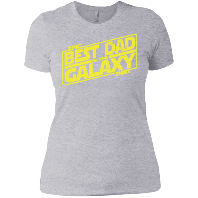 T-Shirts Heather Grey / X-Small Best Dad in the Galaxy Women's Premium T-Shirt