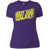 T-Shirts Purple / X-Small Best Dad in the Galaxy Women's Premium T-Shirt