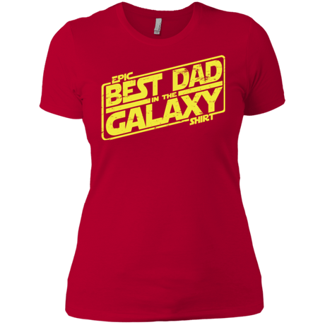 T-Shirts Red / X-Small Best Dad in the Galaxy Women's Premium T-Shirt