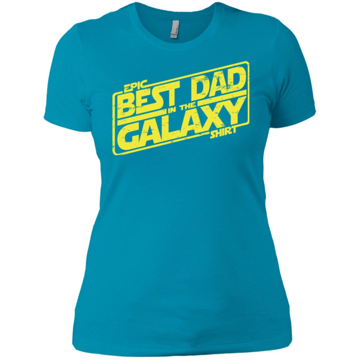 T-Shirts Turquoise / X-Small Best Dad in the Galaxy Women's Premium T-Shirt