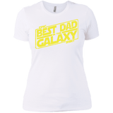 T-Shirts White / X-Small Best Dad in the Galaxy Women's Premium T-Shirt