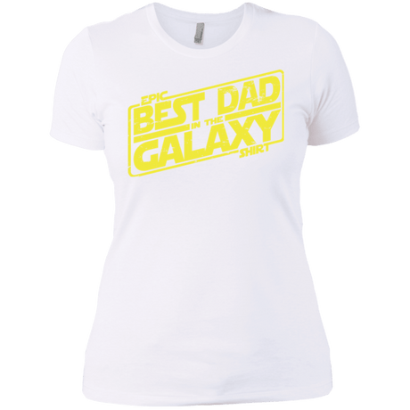 T-Shirts White / X-Small Best Dad in the Galaxy Women's Premium T-Shirt