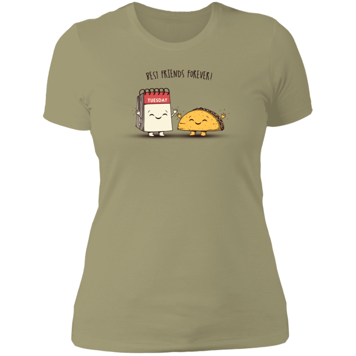 T-Shirts Light Olive / S Best Friends Forever Women's Premium T-Shirt