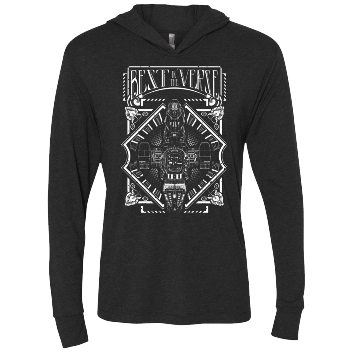 T-Shirts Vintage Black / X-Small Best in the Verse Triblend Long Sleeve Hoodie Tee