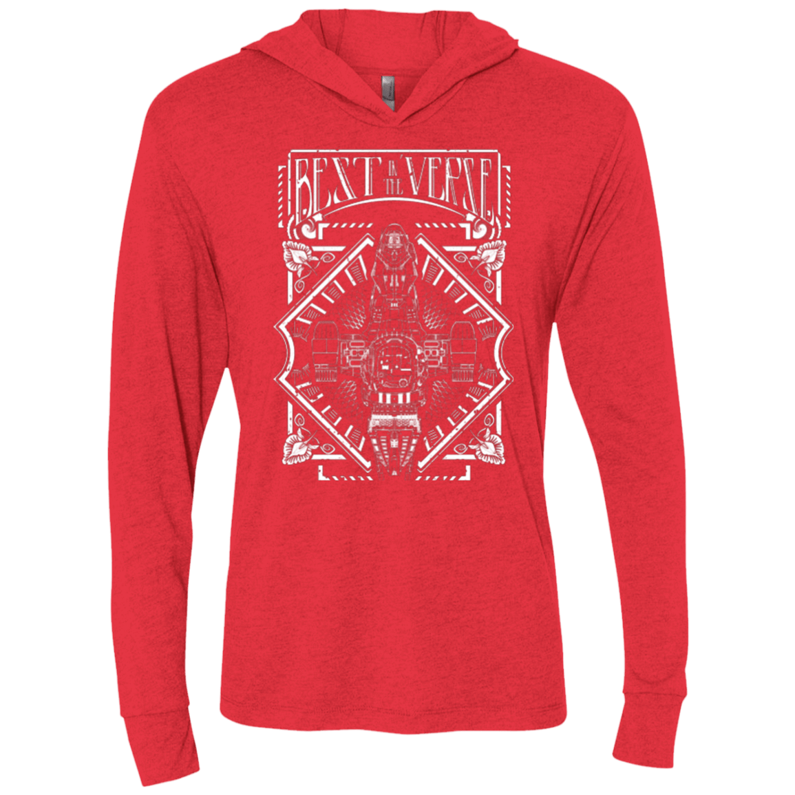 T-Shirts Vintage Red / X-Small Best in the Verse Triblend Long Sleeve Hoodie Tee