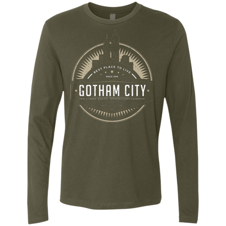 T-Shirts Military Green / Small Best Place To Live Men's Premium Long Sleeve