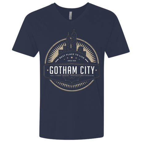 T-Shirts Midnight Navy / X-Small Best Place To Live Men's Premium V-Neck