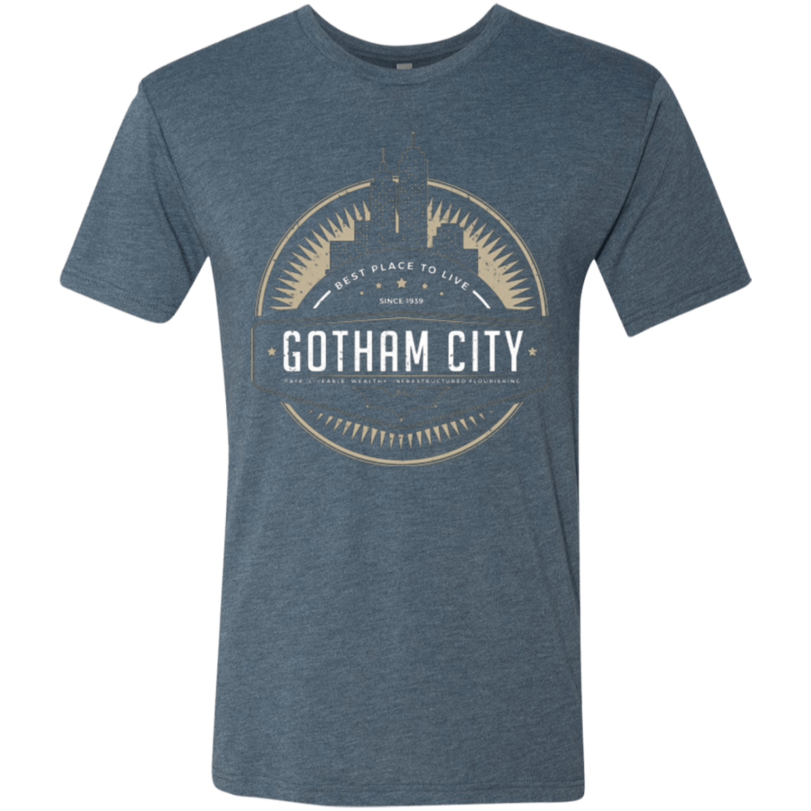 T-Shirts Indigo / Small Best Place To Live Men's Triblend T-Shirt