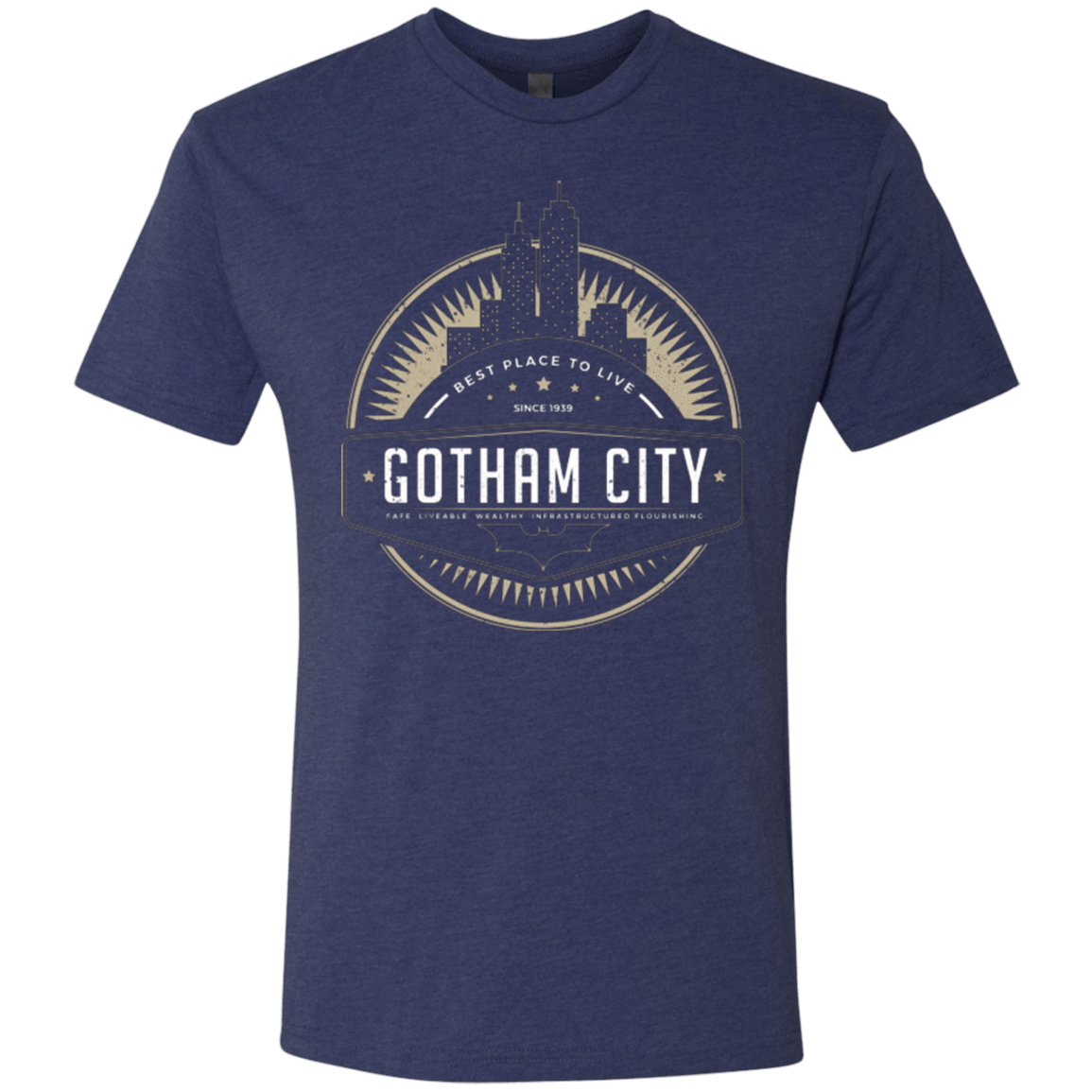 T-Shirts Vintage Navy / Small Best Place To Live Men's Triblend T-Shirt