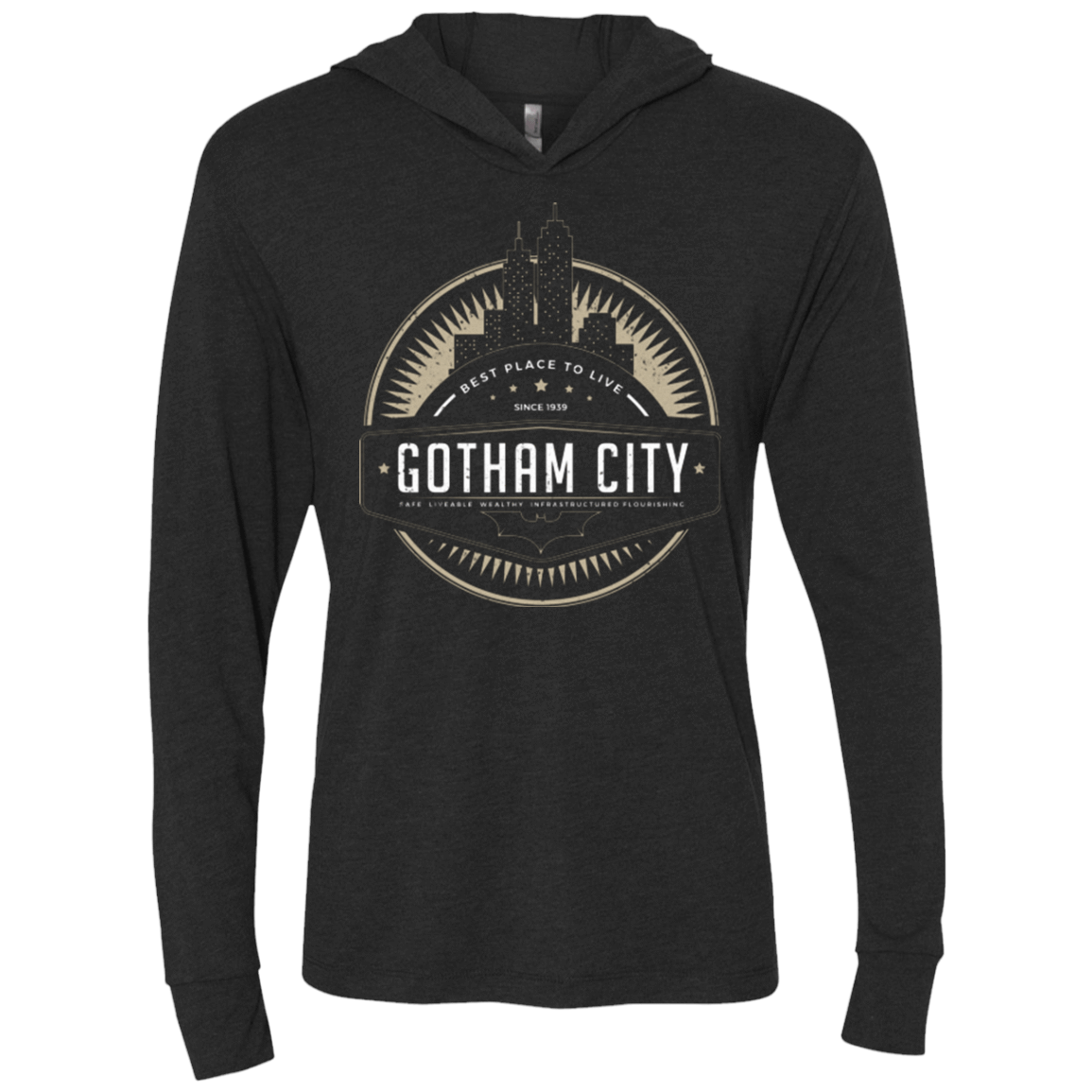 T-Shirts Vintage Black / X-Small Best Place To Live Triblend Long Sleeve Hoodie Tee