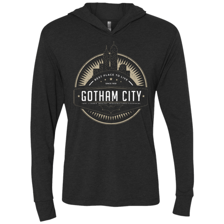 T-Shirts Vintage Black / X-Small Best Place To Live Triblend Long Sleeve Hoodie Tee