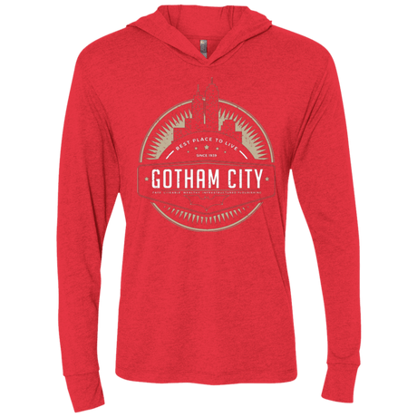 T-Shirts Vintage Red / X-Small Best Place To Live Triblend Long Sleeve Hoodie Tee