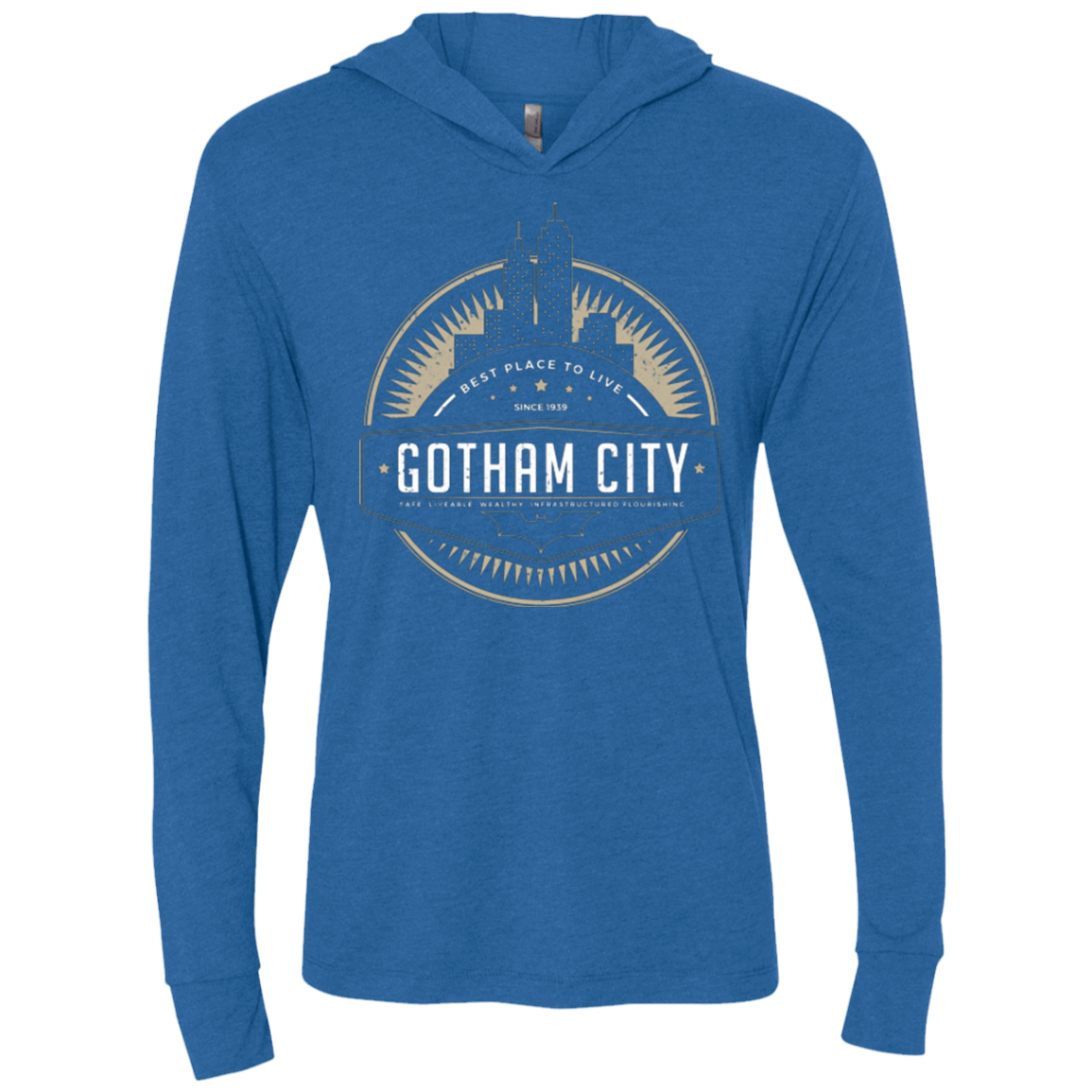 T-Shirts Vintage Royal / X-Small Best Place To Live Triblend Long Sleeve Hoodie Tee