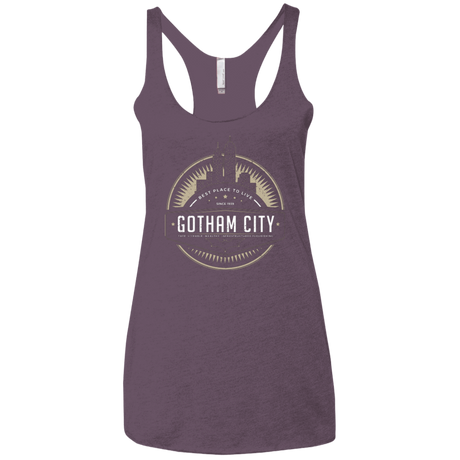 T-Shirts Vintage Purple / X-Small Best Place To Live Women's Triblend Racerback Tank