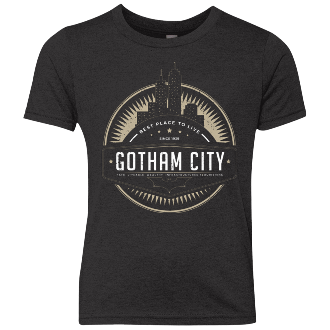 T-Shirts Vintage Black / YXS Best Place To Live Youth Triblend T-Shirt