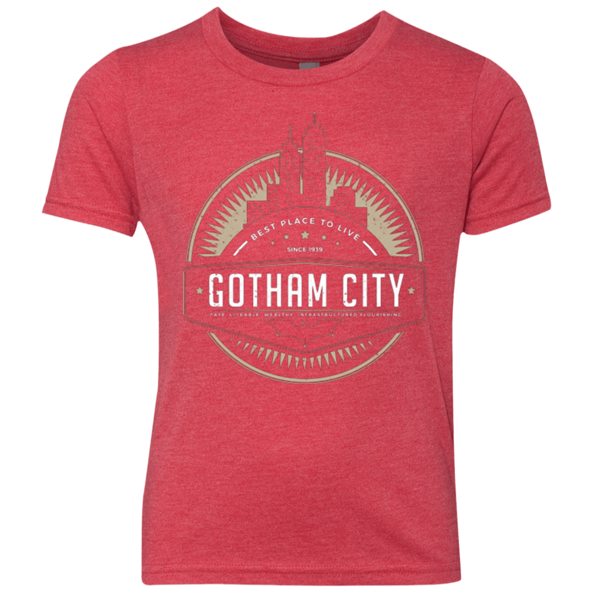 T-Shirts Vintage Red / YXS Best Place To Live Youth Triblend T-Shirt