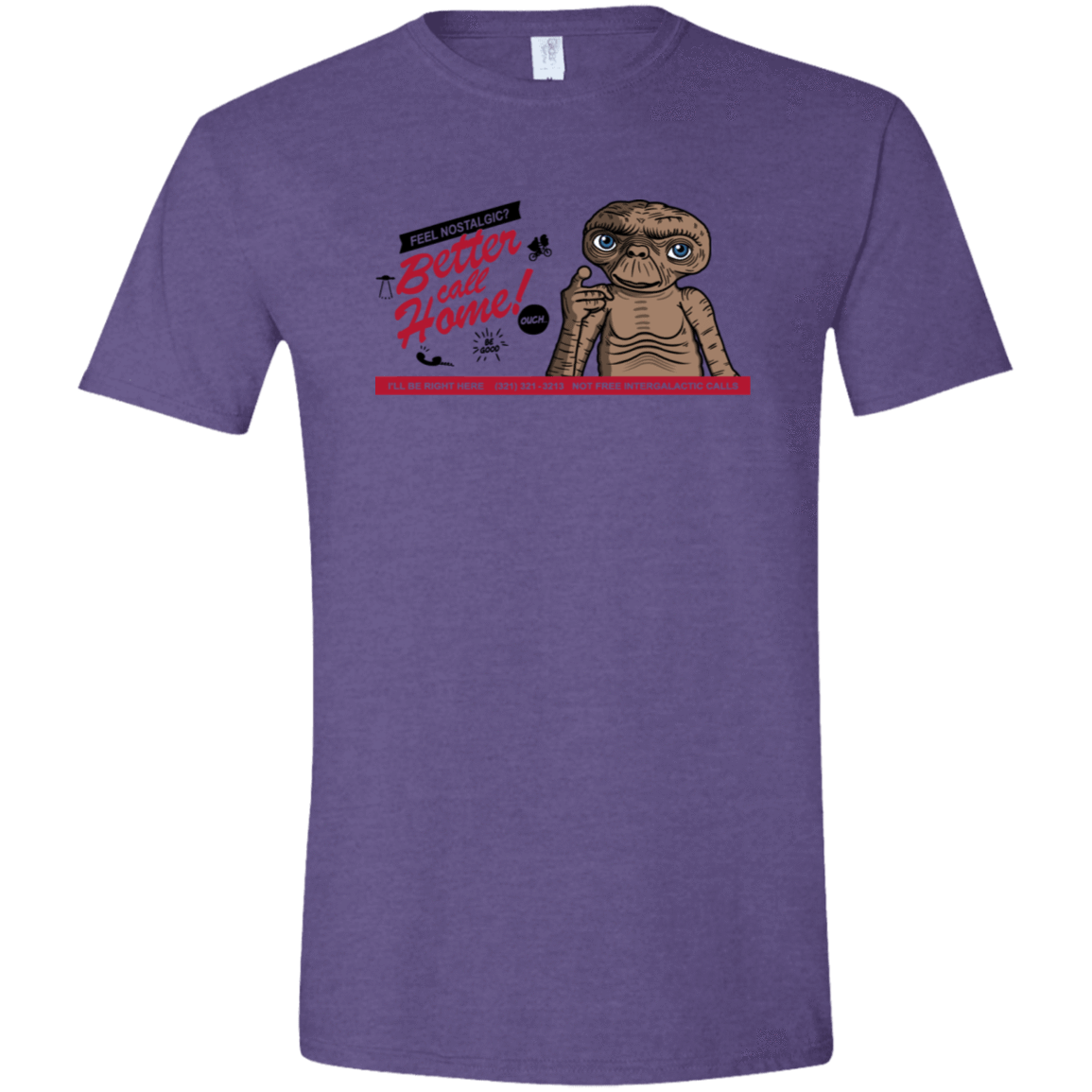 T-Shirts Heather Purple / S Better Call Home Men's Semi-Fitted Softstyle