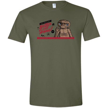 T-Shirts Military Green / S Better Call Home Men's Semi-Fitted Softstyle