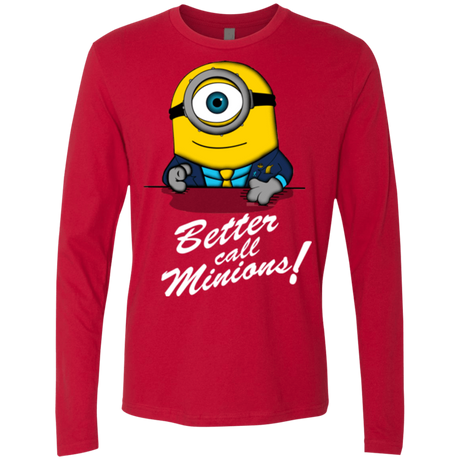 T-Shirts Red / Small Better Call Minons Men's Premium Long Sleeve