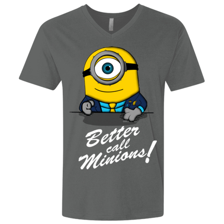 T-Shirts Heavy Metal / X-Small Better Call Minons Men's Premium V-Neck