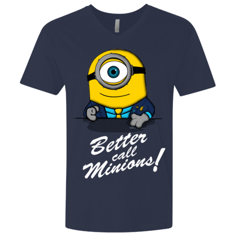 T-Shirts Midnight Navy / X-Small Better Call Minons Men's Premium V-Neck
