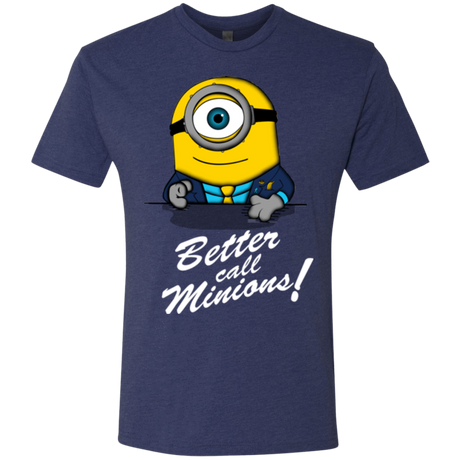 T-Shirts Vintage Navy / Small Better Call Minons Men's Triblend T-Shirt