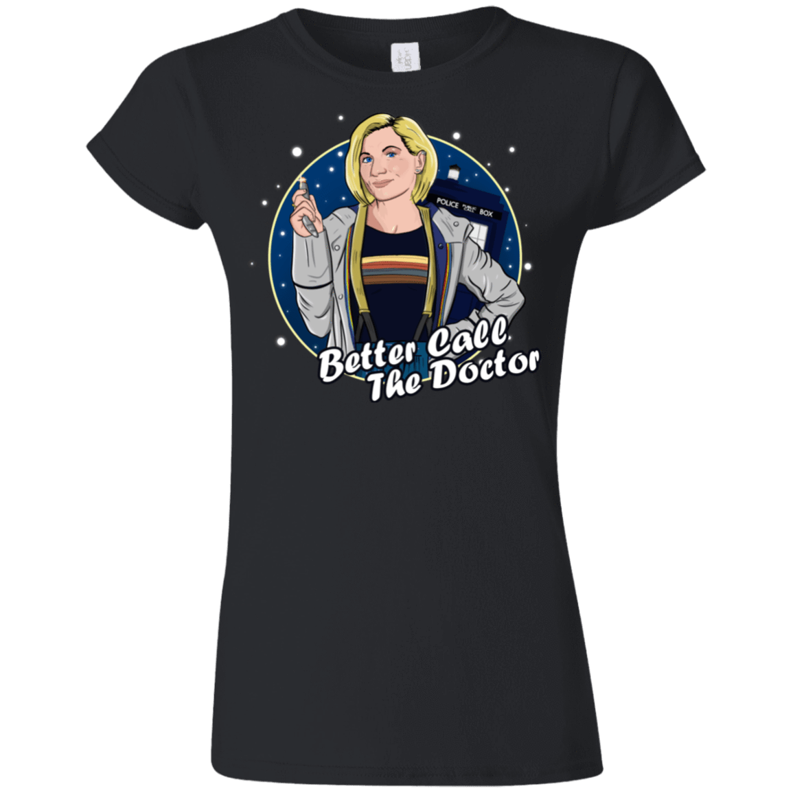 T-Shirts Black / S Better Call the Doctor Junior Slimmer-Fit T-Shirt