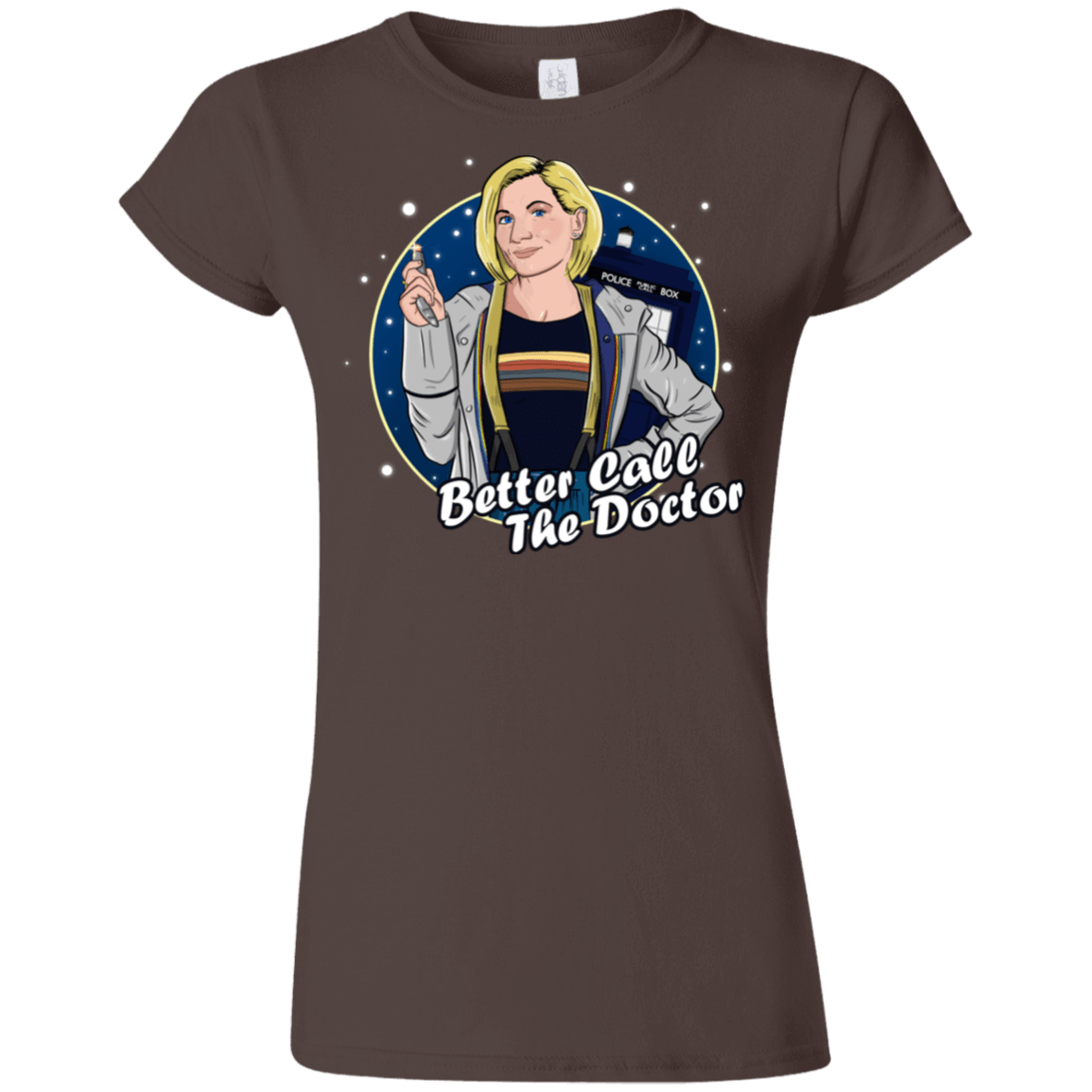 T-Shirts Dark Chocolate / S Better Call the Doctor Junior Slimmer-Fit T-Shirt