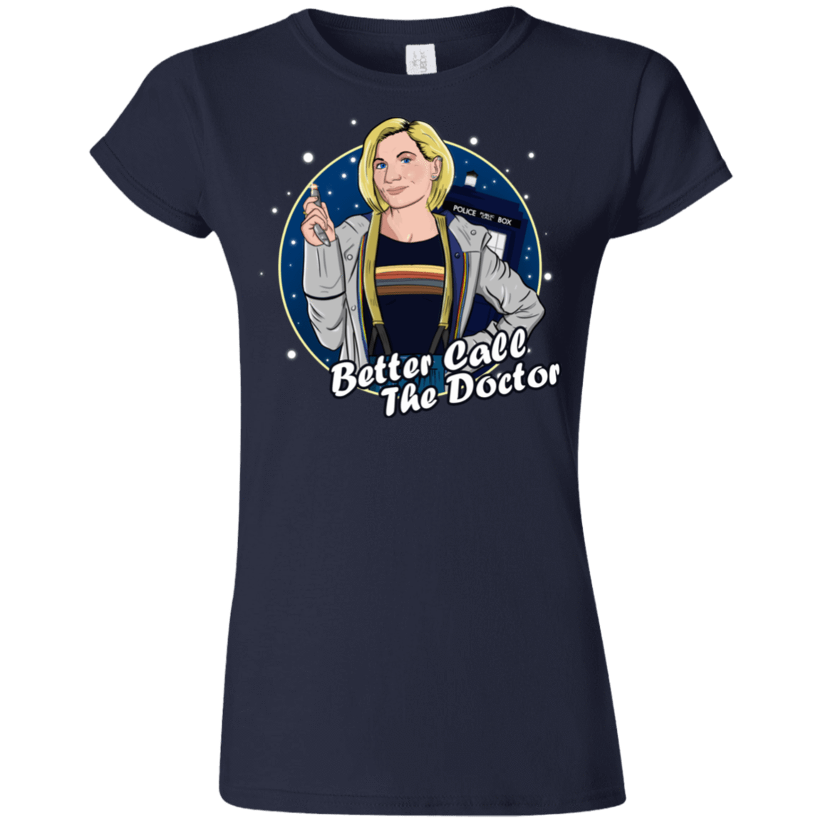 T-Shirts Navy / S Better Call the Doctor Junior Slimmer-Fit T-Shirt