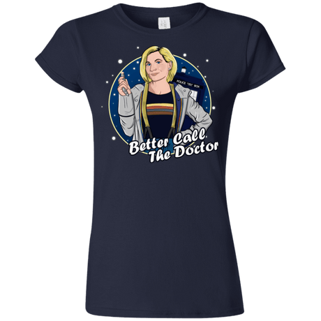 T-Shirts Navy / S Better Call the Doctor Junior Slimmer-Fit T-Shirt