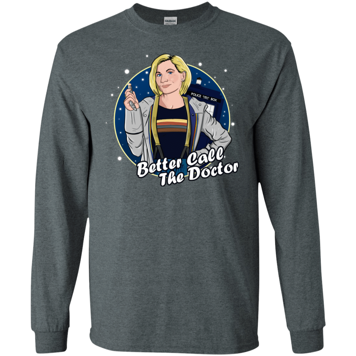 T-Shirts Dark Heather / S Better Call the Doctor Men's Long Sleeve T-Shirt