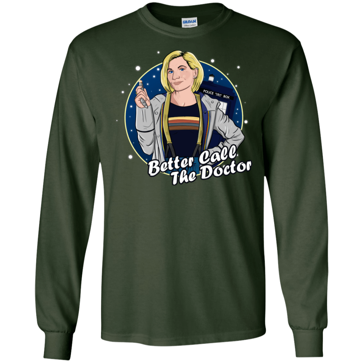 T-Shirts Forest Green / S Better Call the Doctor Men's Long Sleeve T-Shirt