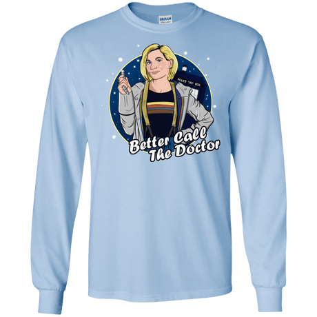 T-Shirts Light Blue / S Better Call the Doctor Men's Long Sleeve T-Shirt