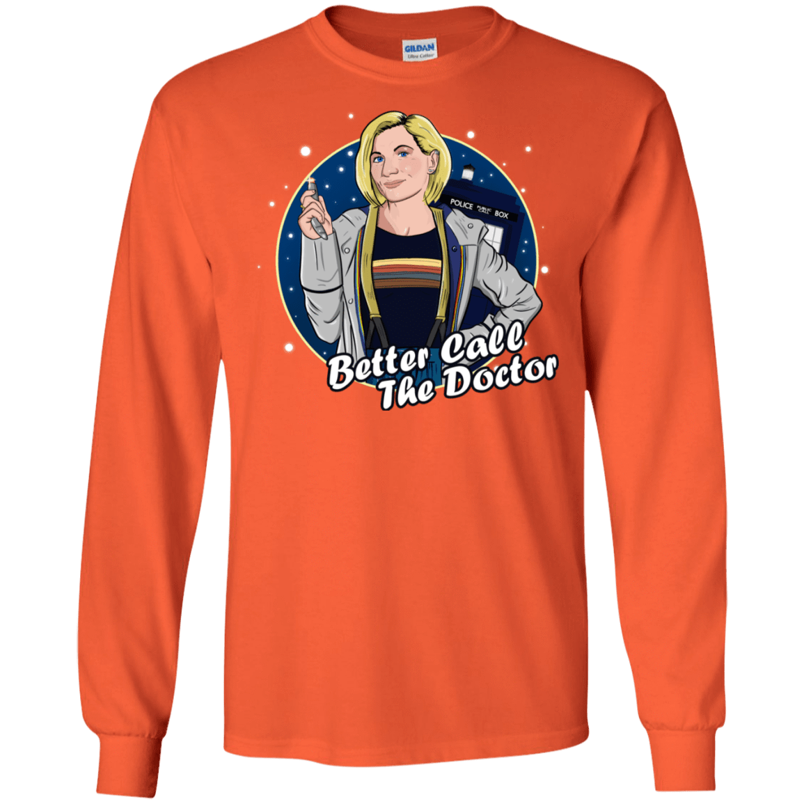 T-Shirts Orange / S Better Call the Doctor Men's Long Sleeve T-Shirt