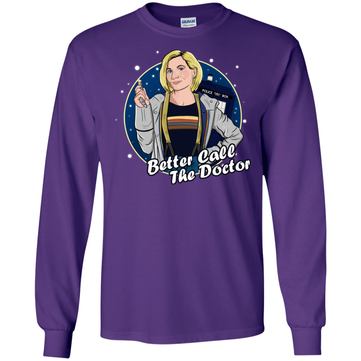 T-Shirts Purple / S Better Call the Doctor Men's Long Sleeve T-Shirt