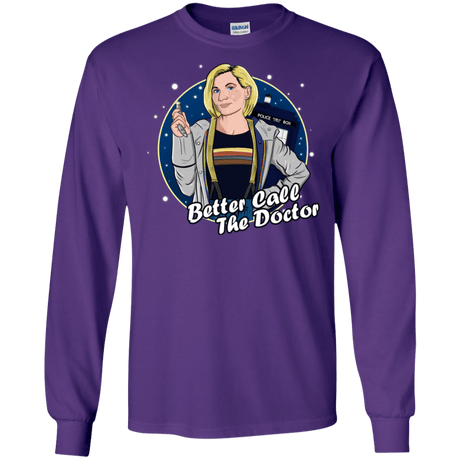 T-Shirts Purple / S Better Call the Doctor Men's Long Sleeve T-Shirt