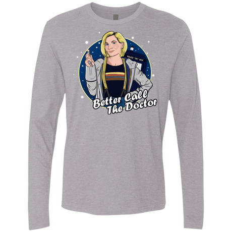 T-Shirts Heather Grey / S Better Call the Doctor Men's Premium Long Sleeve