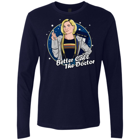 T-Shirts Midnight Navy / S Better Call the Doctor Men's Premium Long Sleeve