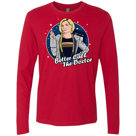 T-Shirts Red / S Better Call the Doctor Men's Premium Long Sleeve