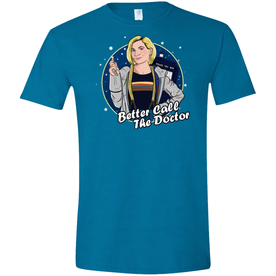 T-Shirts Antique Sapphire / S Better Call the Doctor Men's Semi-Fitted Softstyle