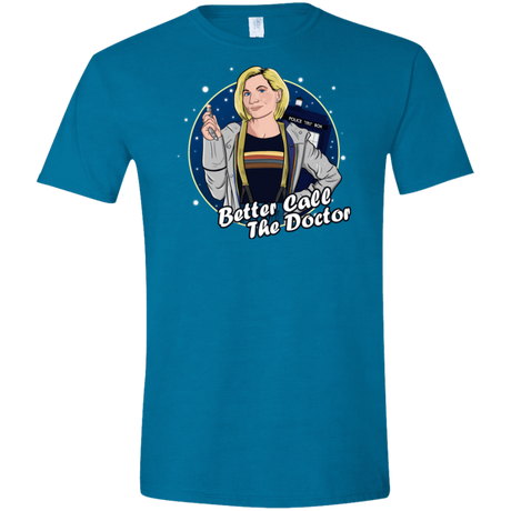 T-Shirts Antique Sapphire / S Better Call the Doctor Men's Semi-Fitted Softstyle