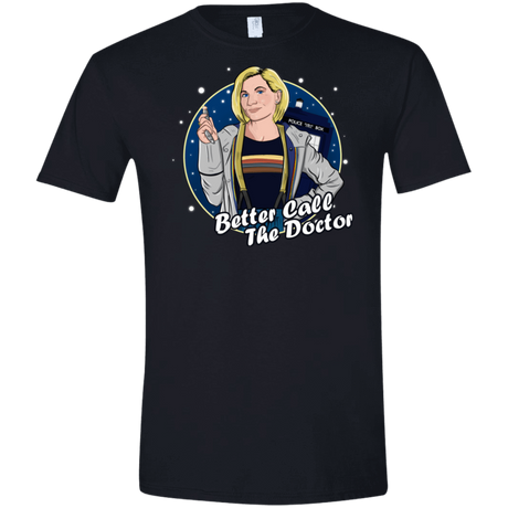 T-Shirts Black / X-Small Better Call the Doctor Men's Semi-Fitted Softstyle