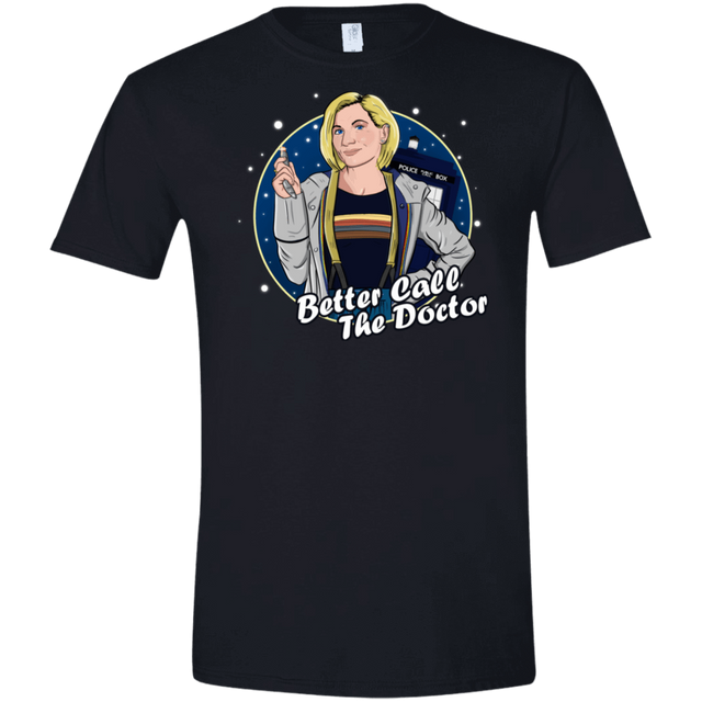 T-Shirts Black / X-Small Better Call the Doctor Men's Semi-Fitted Softstyle