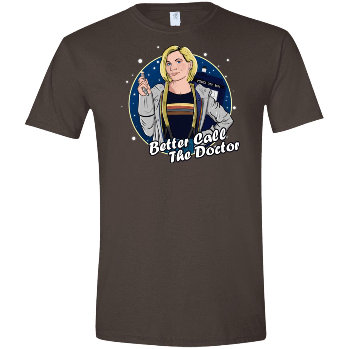 T-Shirts Dark Chocolate / S Better Call the Doctor Men's Semi-Fitted Softstyle