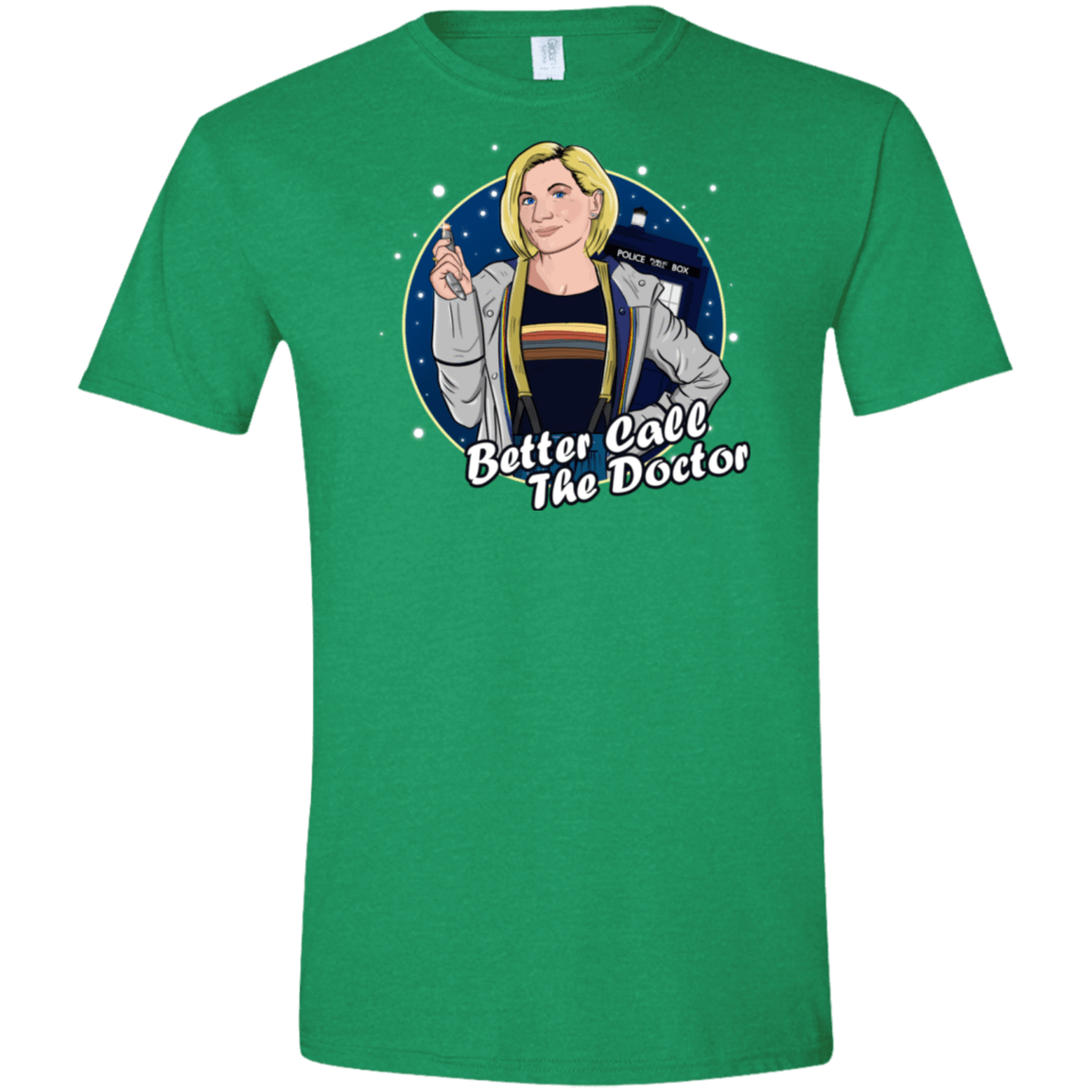 T-Shirts Heather Irish Green / S Better Call the Doctor Men's Semi-Fitted Softstyle
