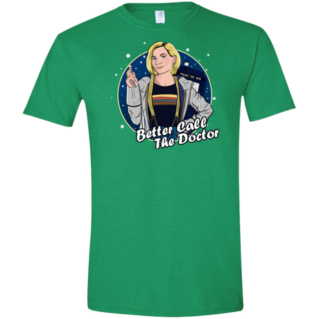 T-Shirts Heather Irish Green / S Better Call the Doctor Men's Semi-Fitted Softstyle