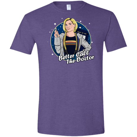 T-Shirts Heather Purple / S Better Call the Doctor Men's Semi-Fitted Softstyle