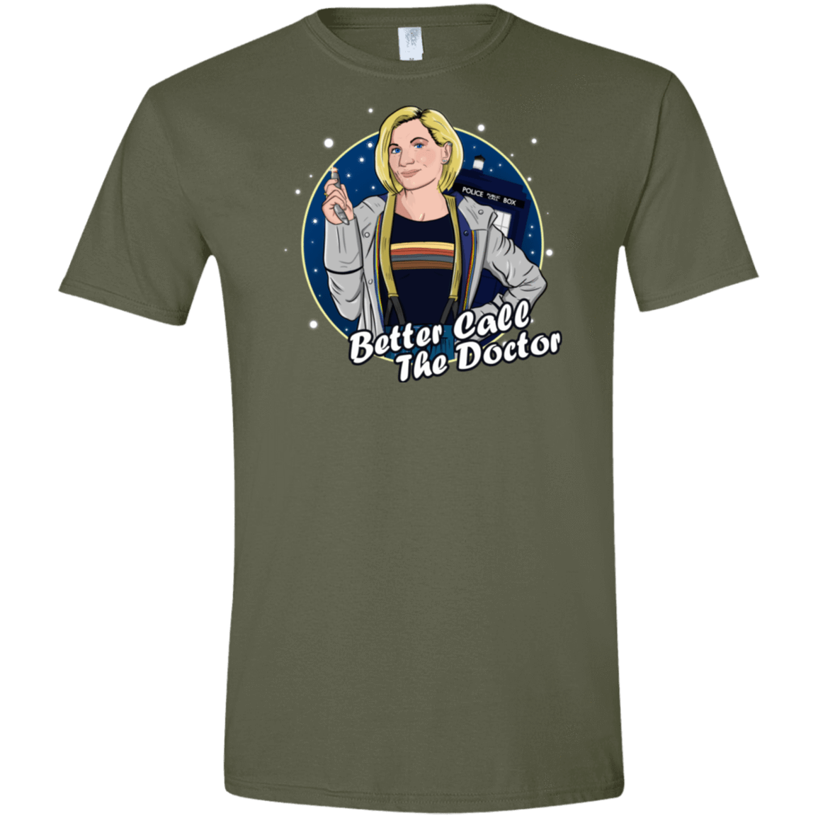 T-Shirts Military Green / S Better Call the Doctor Men's Semi-Fitted Softstyle